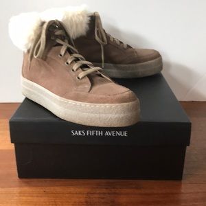 Said Fifth Avenue fur trimmed sneakers